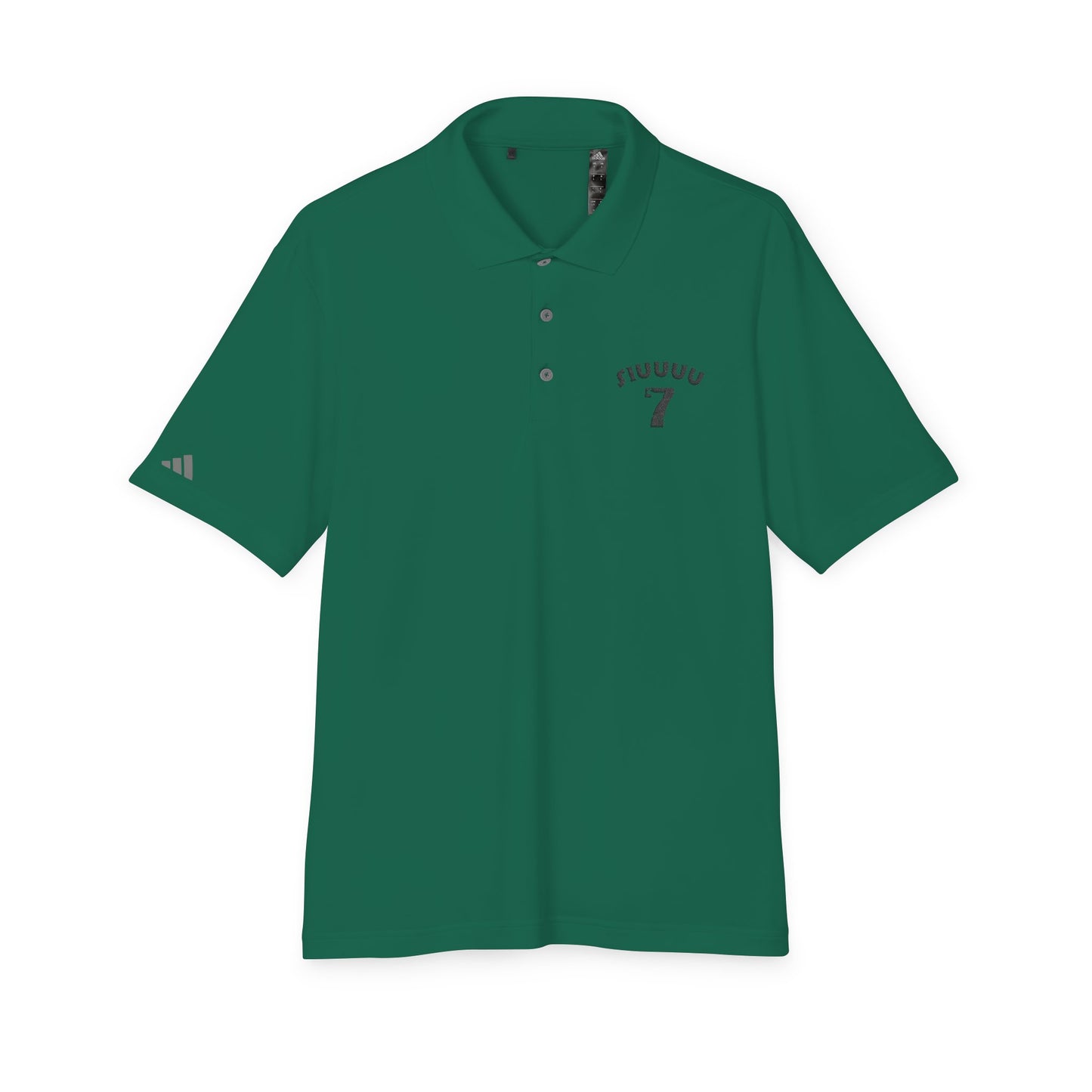 Performance Polo — Minimal '7' Chest Logo Athletic Golf Shirt
