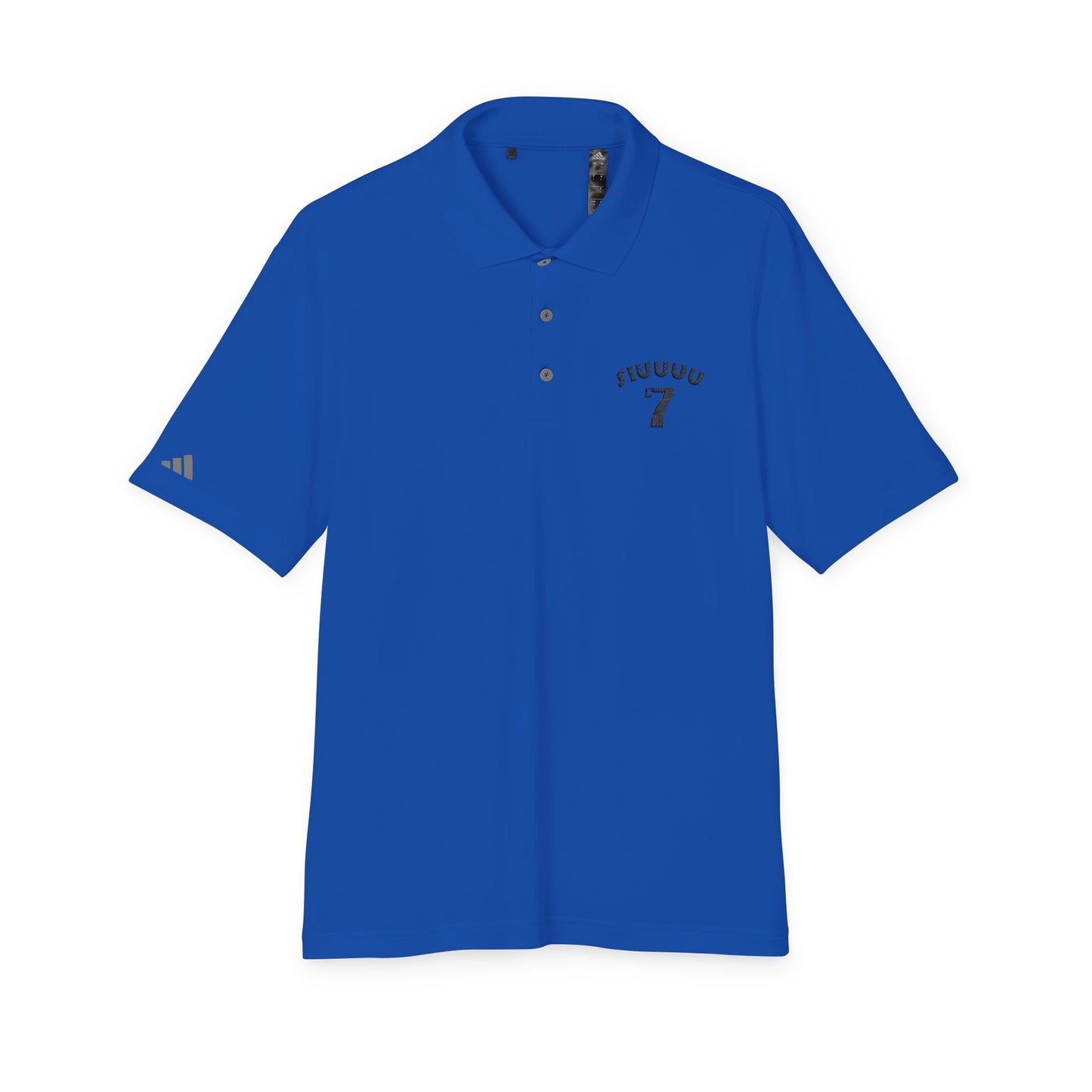 Performance Polo — Minimal '7' Chest Logo Athletic Golf Shirt