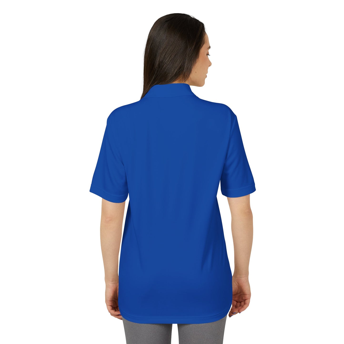 Performance Polo — Minimal '7' Chest Logo Athletic Golf Shirt