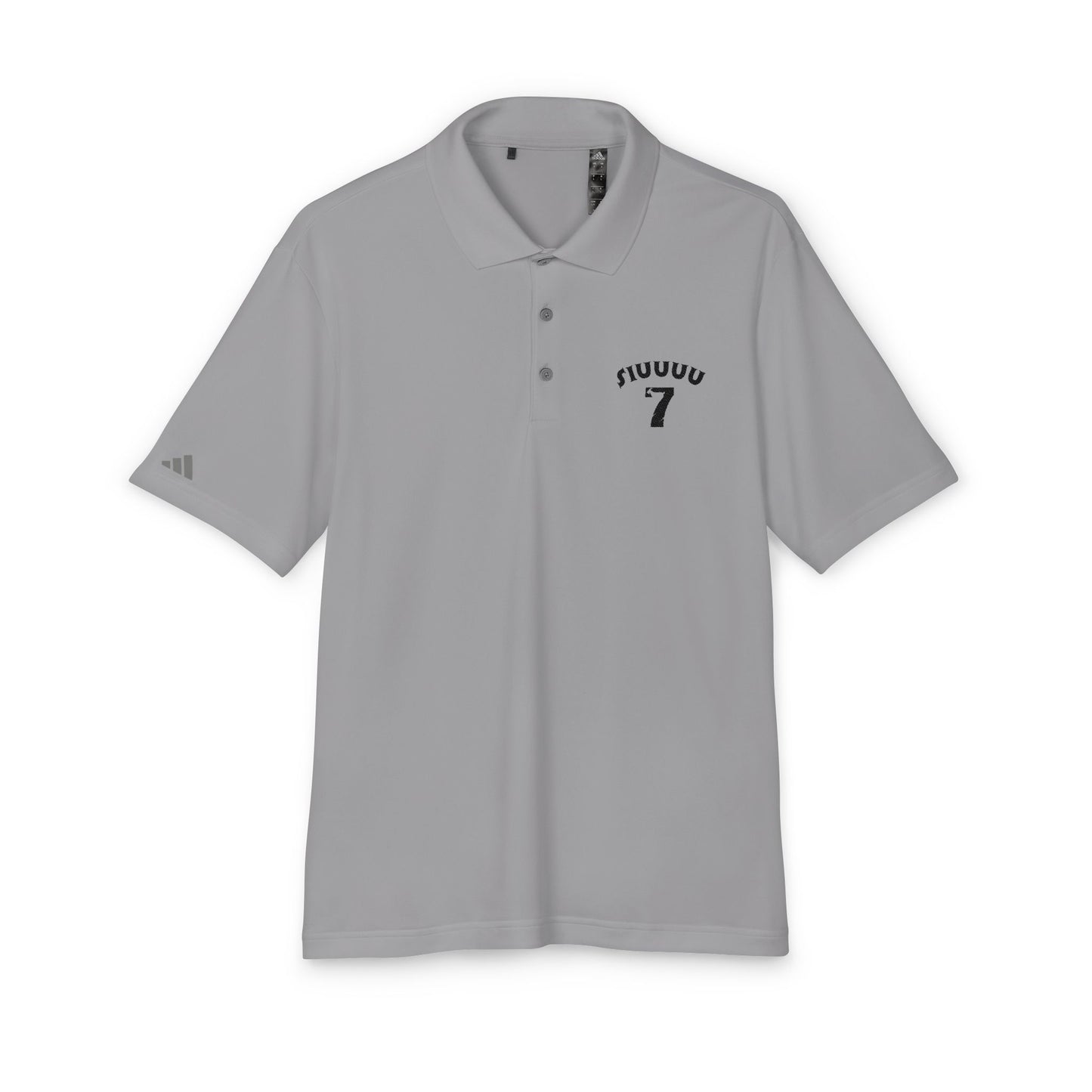 Performance Polo — Minimal '7' Chest Logo Athletic Golf Shirt