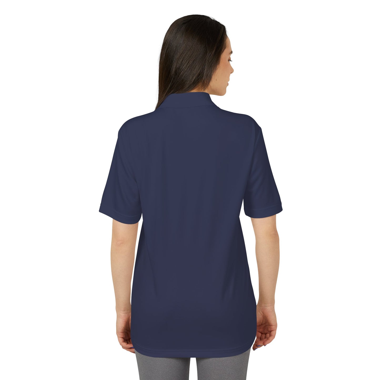 Performance Polo — Minimal '7' Chest Logo Athletic Golf Shirt