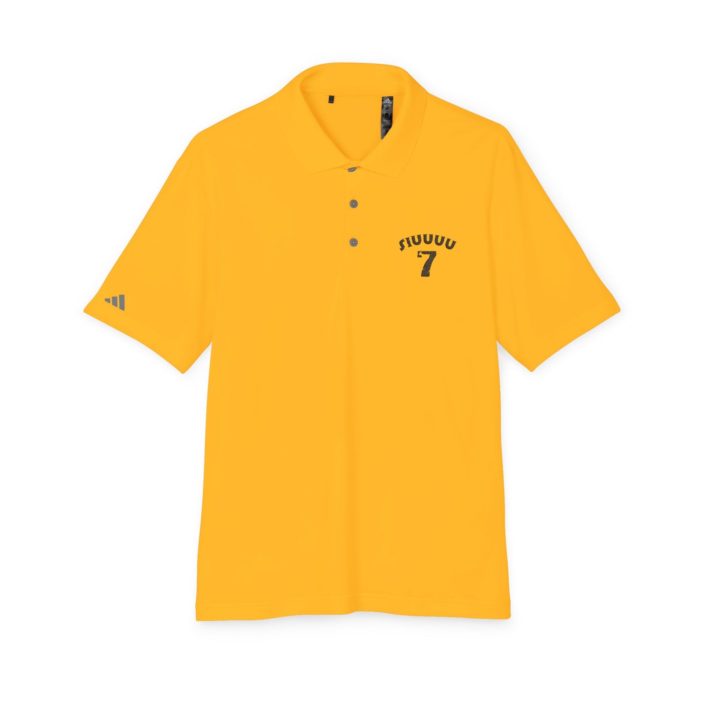 Performance Polo — Minimal '7' Chest Logo Athletic Golf Shirt