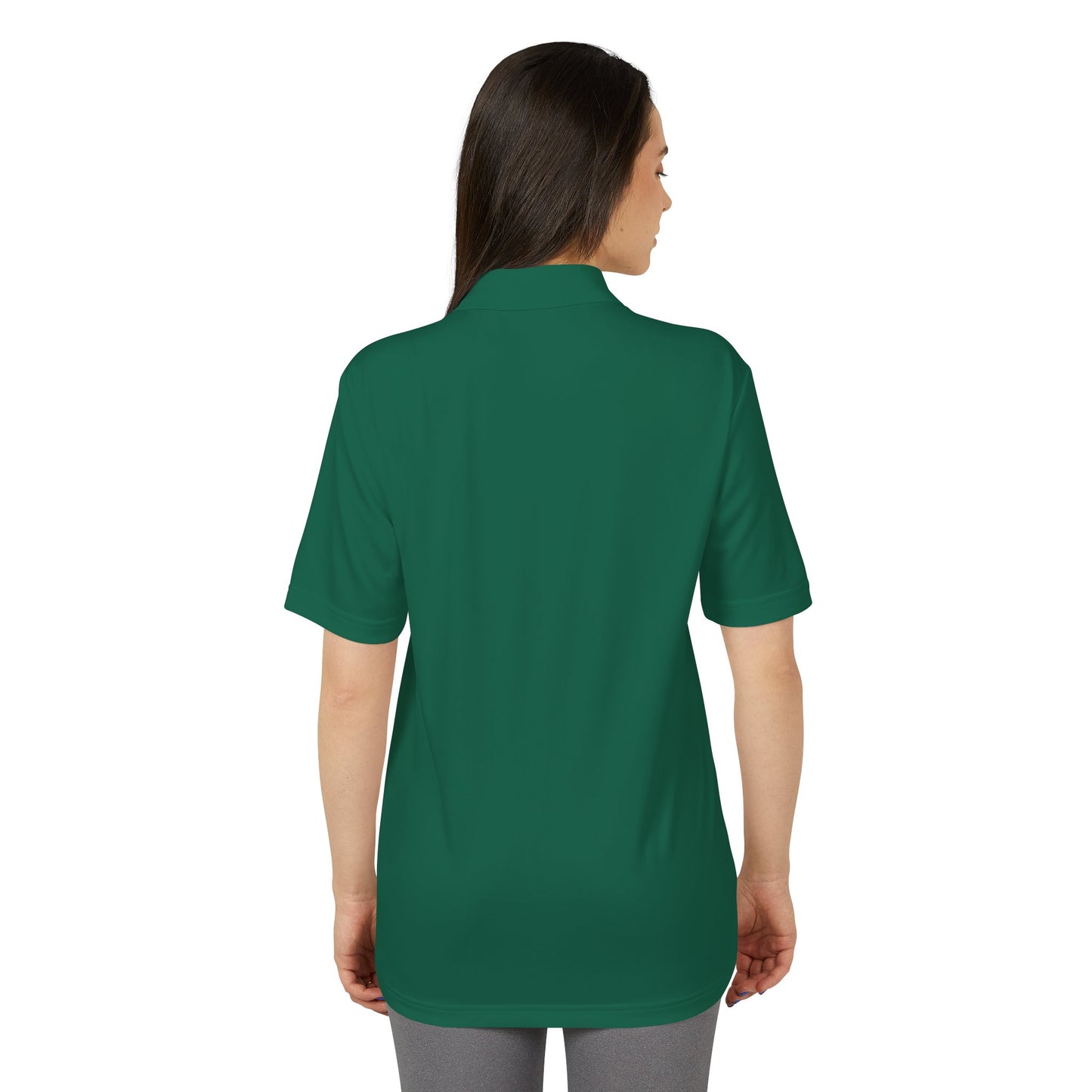 Performance Polo — Minimal '7' Chest Logo Athletic Golf Shirt