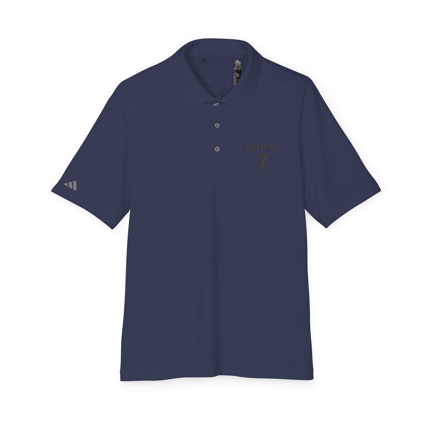 Performance Polo — Minimal '7' Chest Logo Athletic Golf Shirt