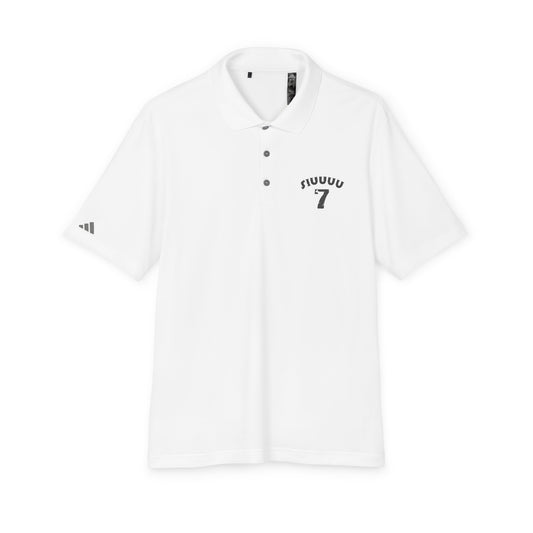 Performance Polo — Minimal '7' Chest Logo Athletic Golf Shirt