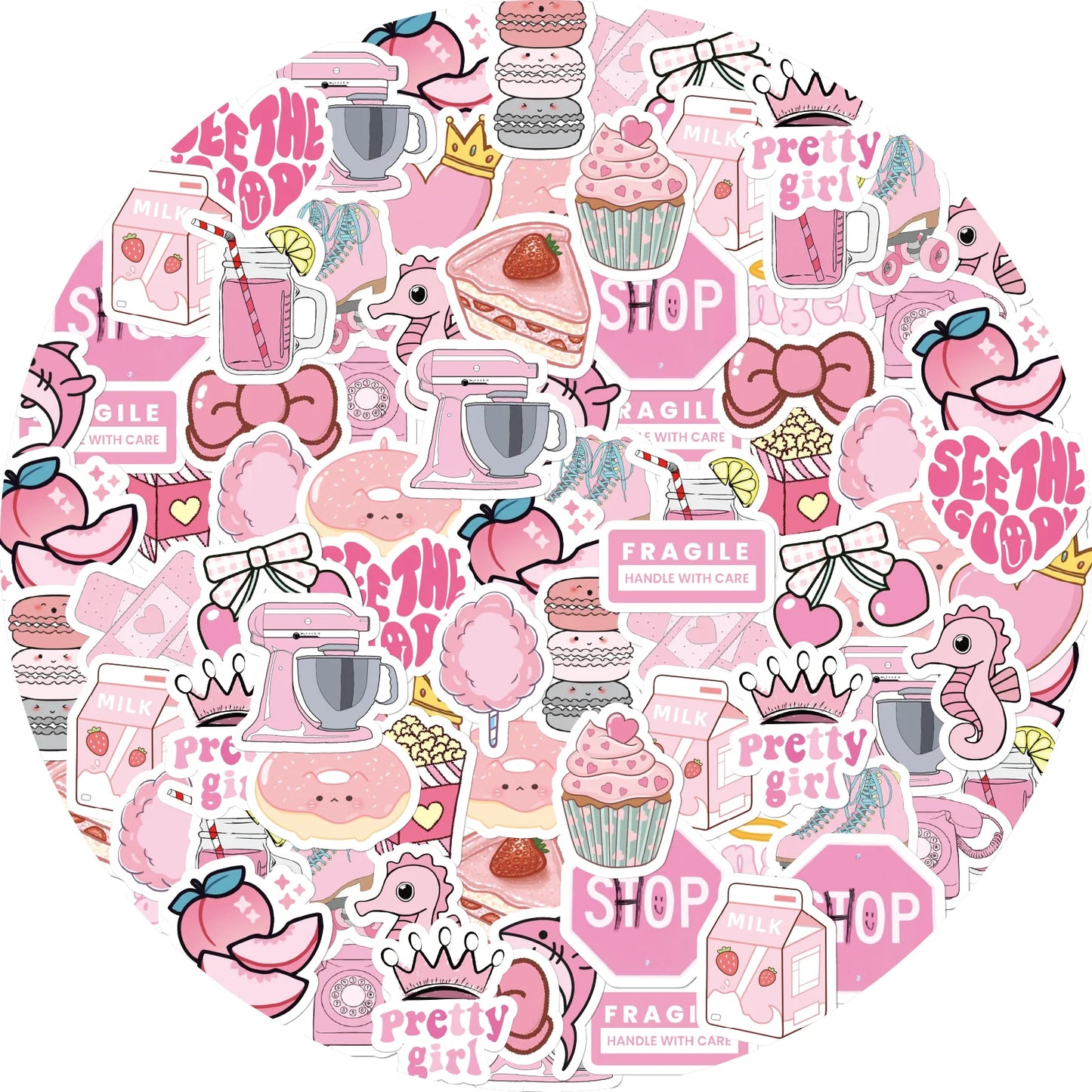 46pcs Valentine's Day Theme Pattern Stickers, Suitable for Valentine Parties, Photo Albums, Notebooks, Phone Cases, Water Bottle