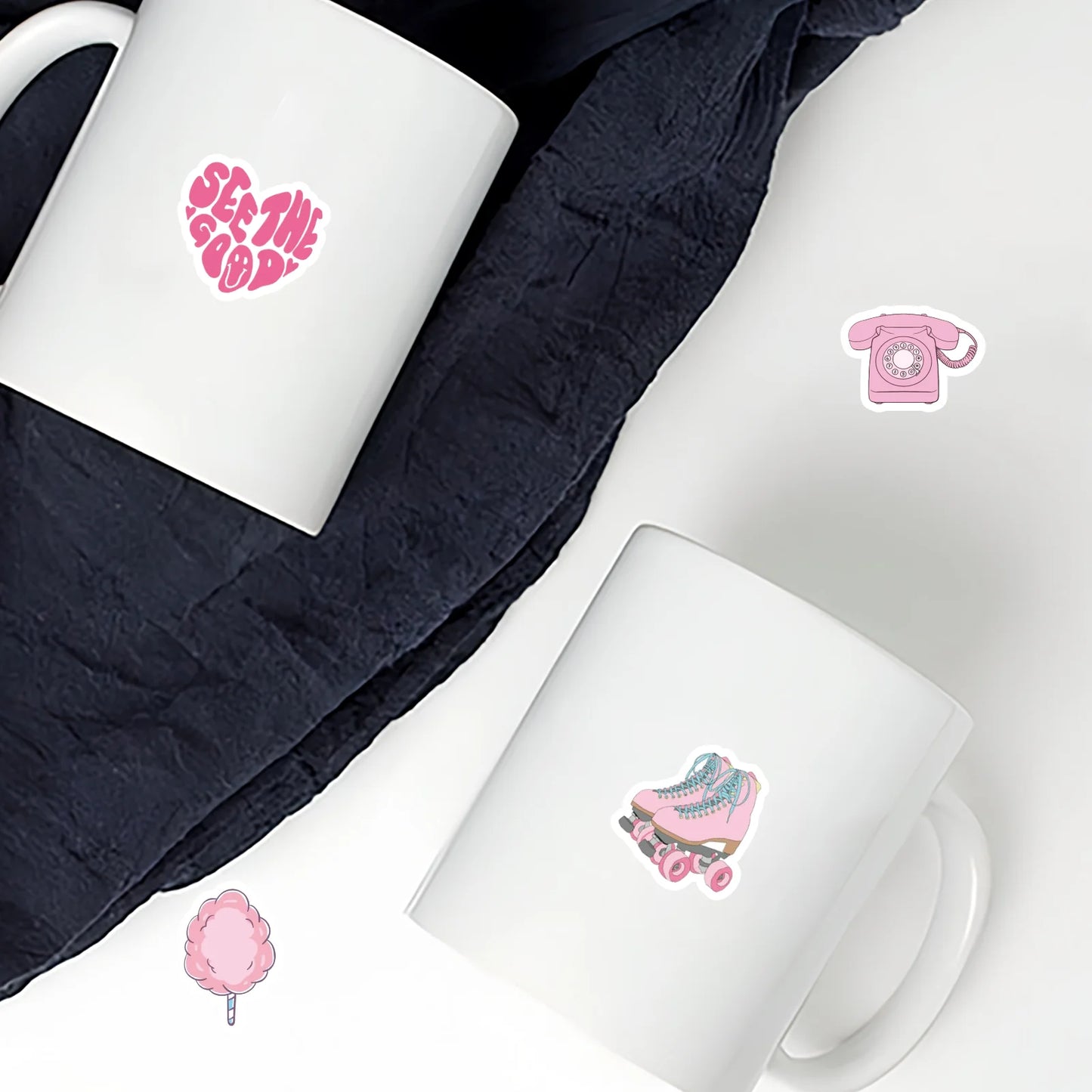 46pcs Valentine's Day Theme Pattern Stickers, Suitable for Valentine Parties, Photo Albums, Notebooks, Phone Cases, Water Bottle