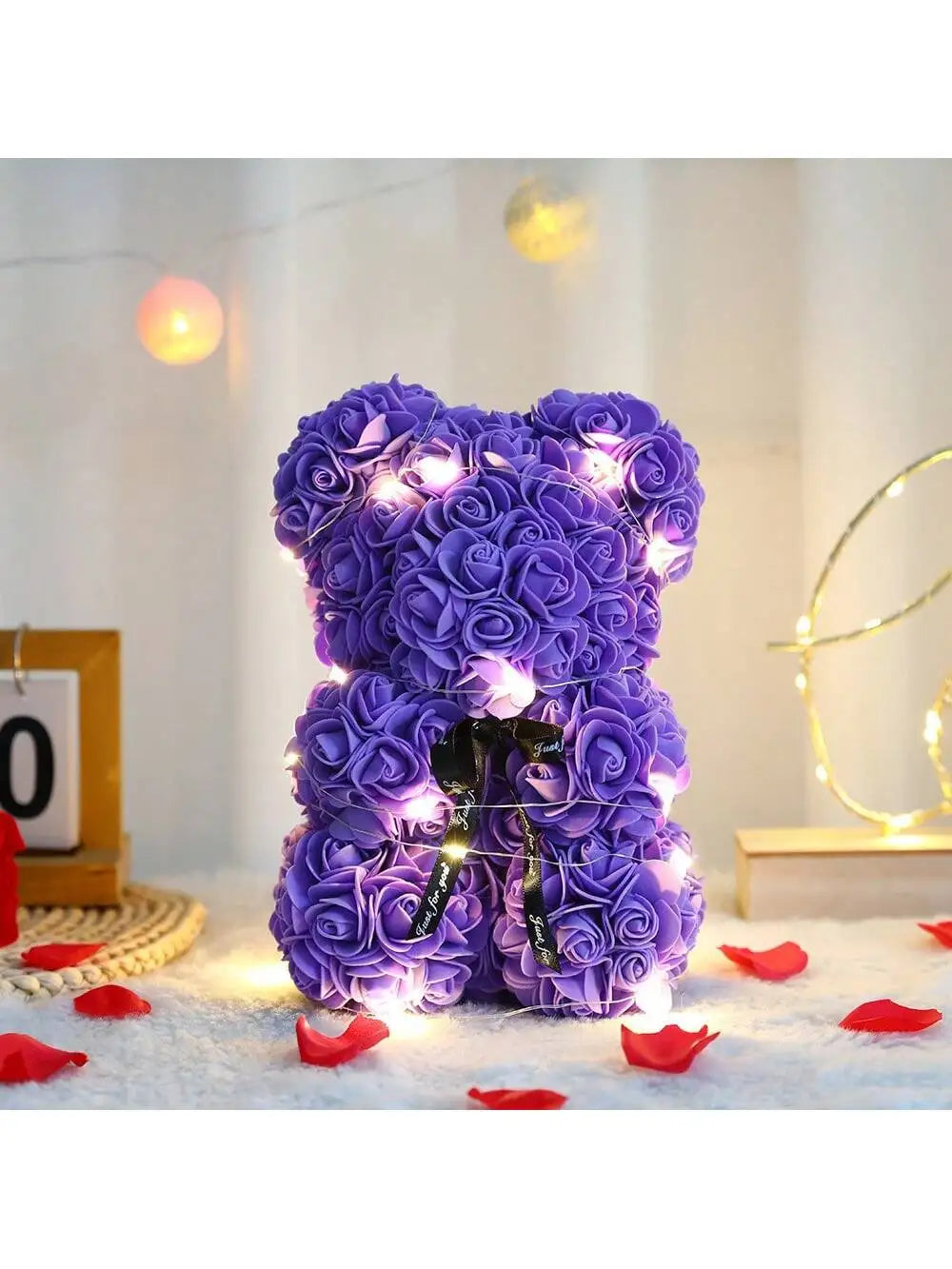 Rose Teddy Bear Artificial Flower Anniversary Valentines Day Birthday Gift Mothers Day Mom Gifts Girlfriend Birthday Gifts Women