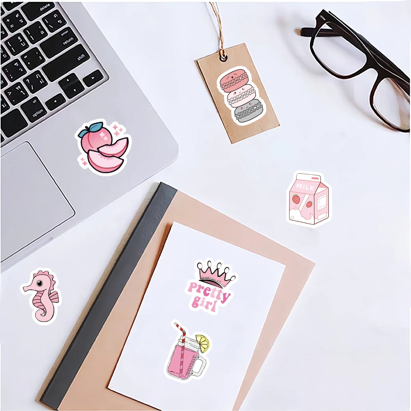 46pcs Valentine's Day Theme Pattern Stickers, Suitable for Valentine Parties, Photo Albums, Notebooks, Phone Cases, Water Bottle