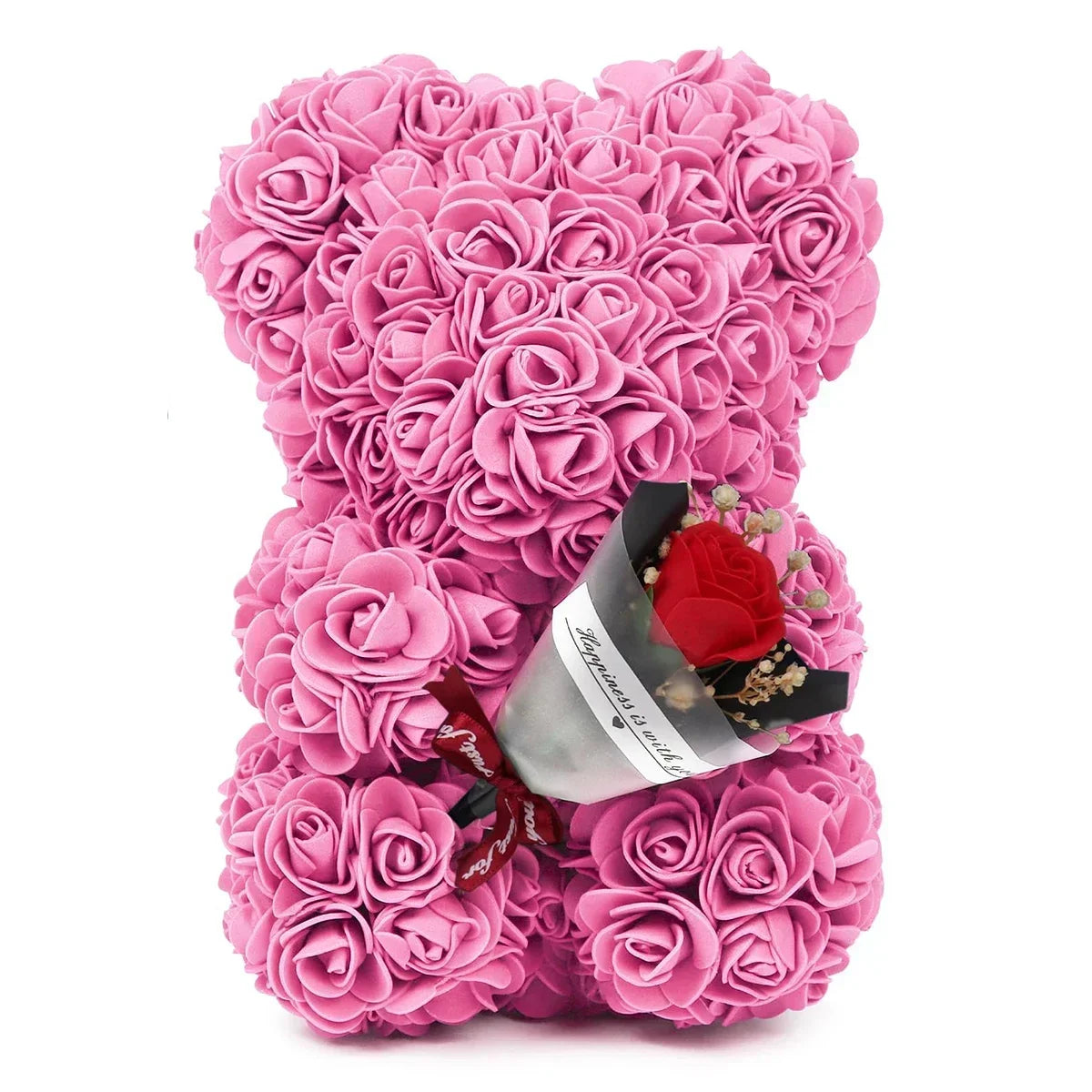 Rose Teddy Bear Artificial Flower Anniversary Valentines Day Birthday Gift Mothers Day Mom Gifts Girlfriend Birthday Gifts Women