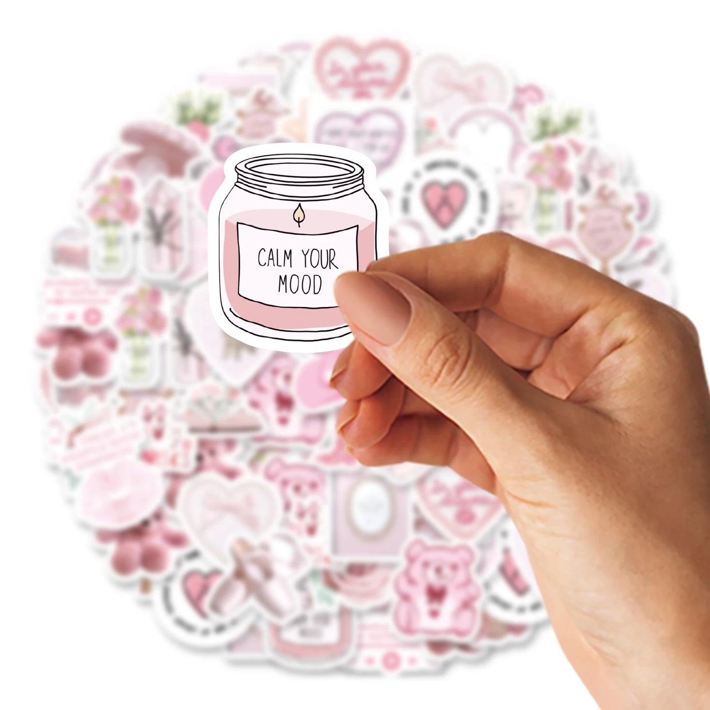 46pcs Valentine's Day Theme Pattern Stickers, Suitable for Valentine Parties, Photo Albums, Notebooks, Phone Cases, Water Bottle