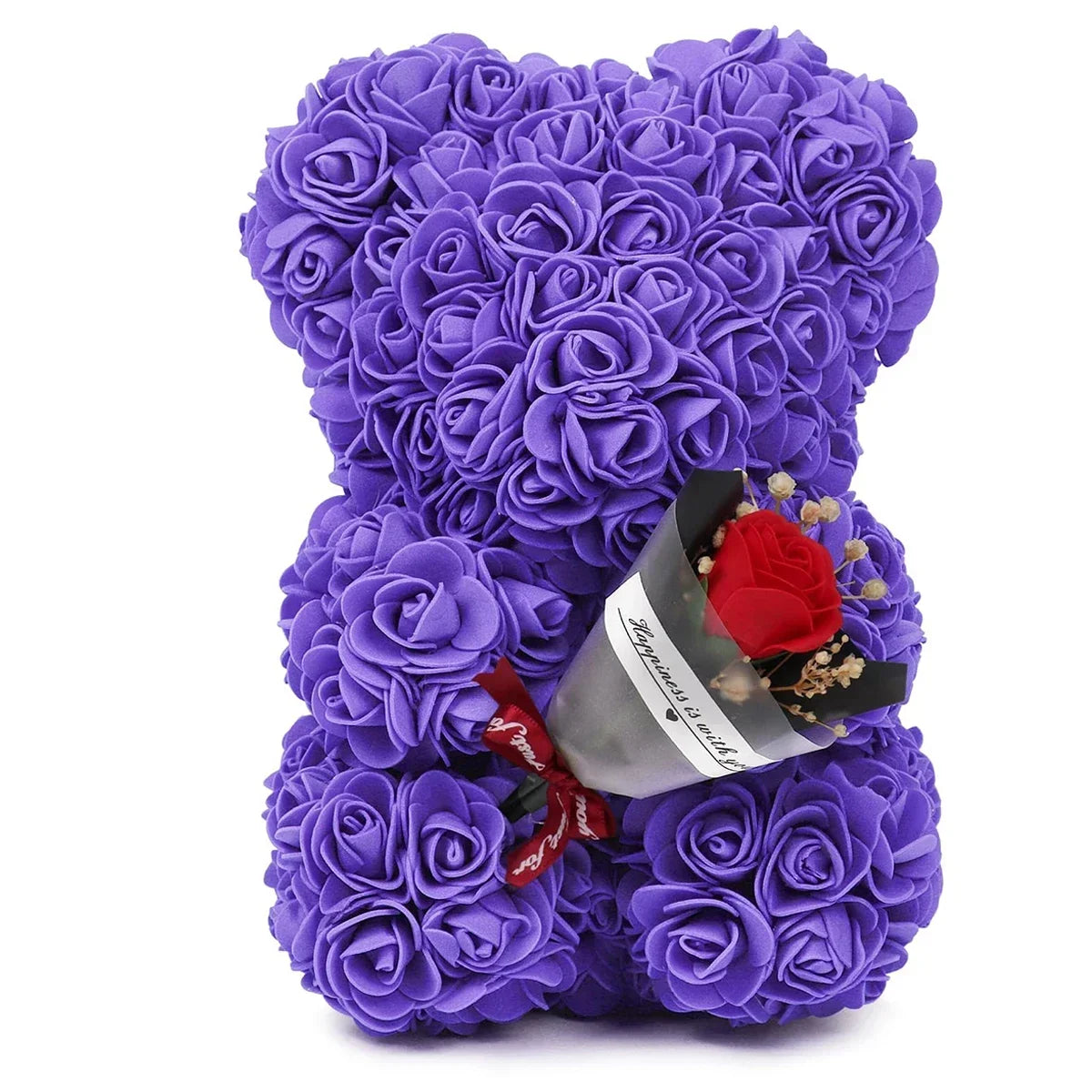 Rose Teddy Bear Artificial Flower Anniversary Valentines Day Birthday Gift Mothers Day Mom Gifts Girlfriend Birthday Gifts Women